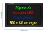 Pizarra de LED de DisplayMatic de 100 x 60 cm negra